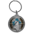 Wolf & Eagles Metal Key Chain with Enameled Details
